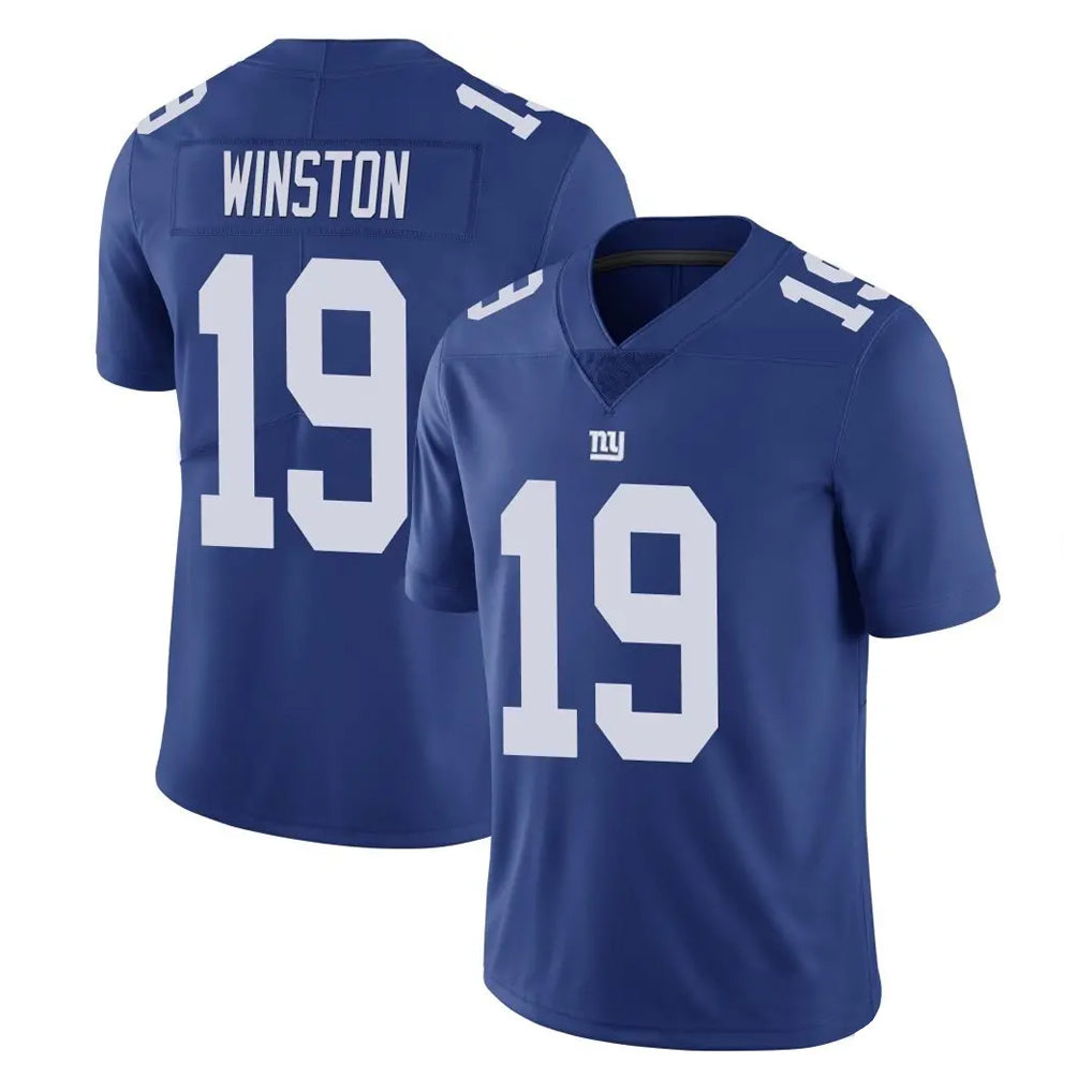 Johmsee NY.Giants #19 Jameis Winston Player Royal Limited Vapor Untouchable Home Game Stitched Jerseys