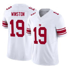 Johmsee NY.Giants #19 Jameis Winston Player White Limited Vapor F.U.S.E. Home Game Stitched Jerseys