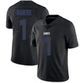 Johmsee NY.Giants #1 Malik Nabers Player Limited Black Impact Stitched Jerseys
