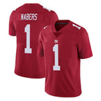 Johmsee NY.Giants #1 Malik Nabers Player Red Limited Vapor Untouchable Home Game Stitched Jerseys