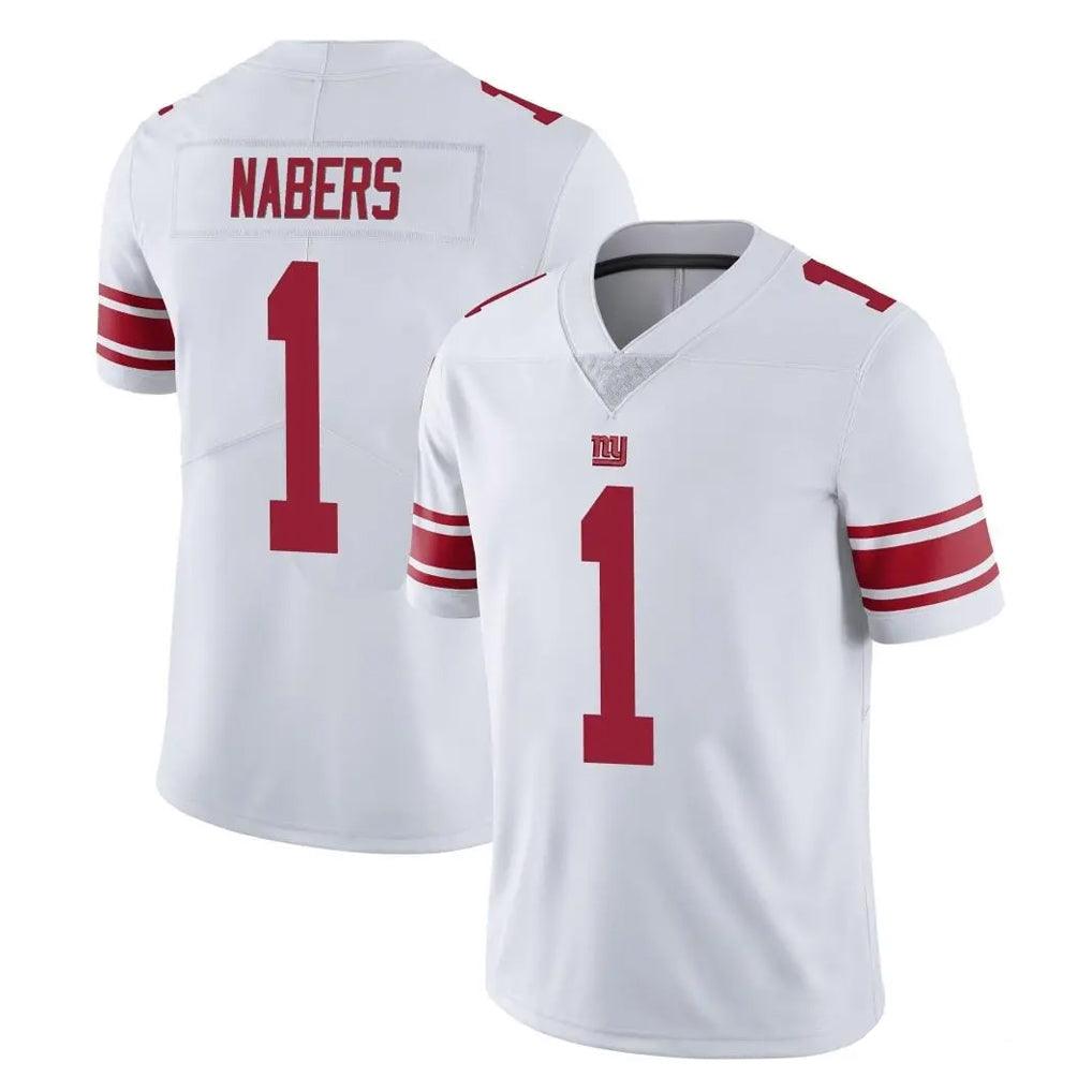 Johmsee NY.Giants #1 Malik Nabers Player White Limited Vapor Untouchable Home Game Stitched Jerseys