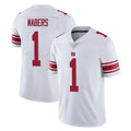 Johmsee NY.Giants #1 Malik Nabers Player White Limited Vapor Untouchable Home Game Stitched Jerseys