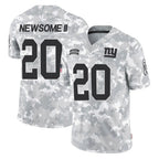 Johmsee NY.Giants #20 Greg Newsome II Player Arctic Camo Salute To Service Limited Game Stitched Jerseys