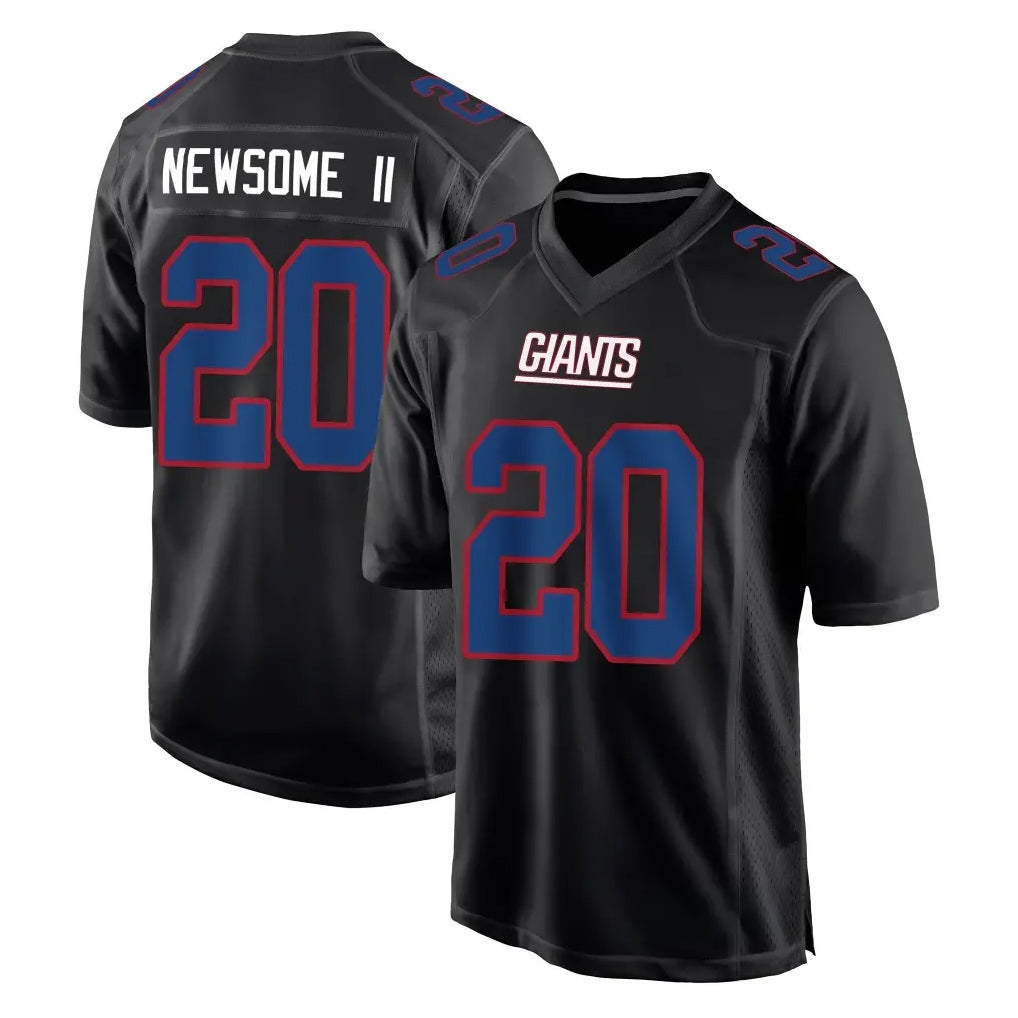 Johmsee NY.Giants #20 Greg Newsome II Player Carbon Fashion Limited Home Game Stitched Jerseys