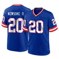Johmsee NY.Giants #20 Greg Newsome II Player Royal Classic Home Game Stitched Jerseys