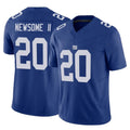 Johmsee NY.Giants #20 Greg Newsome II Player Royal Limited Vapor F.U.S.E. Home Game Stitched Jerseys