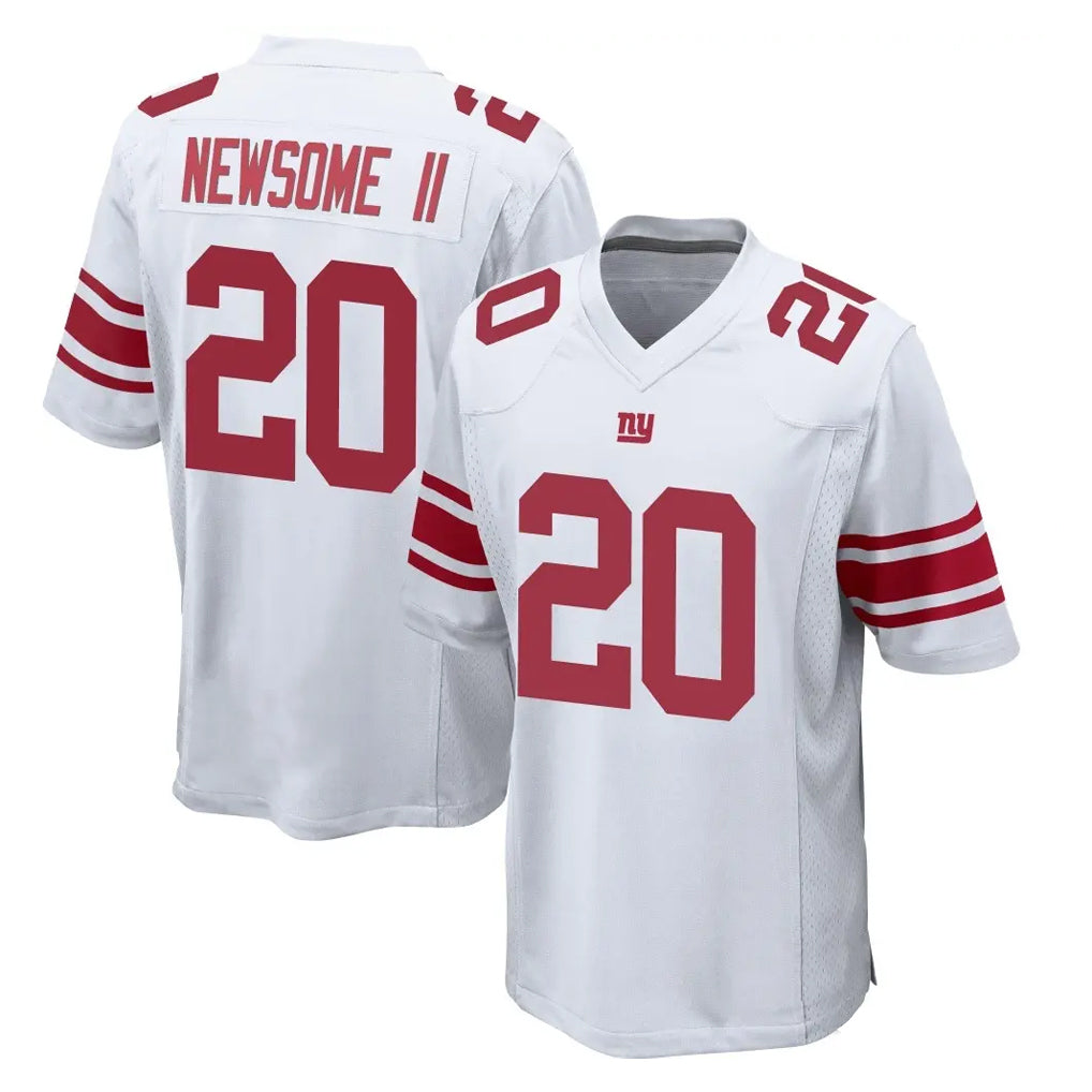 Johmsee NY.Giants #20 Greg Newsome II Player White Home Game Stitched Jerseys