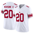 Johmsee NY.Giants #20 Greg Newsome II Player White Limited Vapor F.U.S.E. Home Game Stitched Jerseys