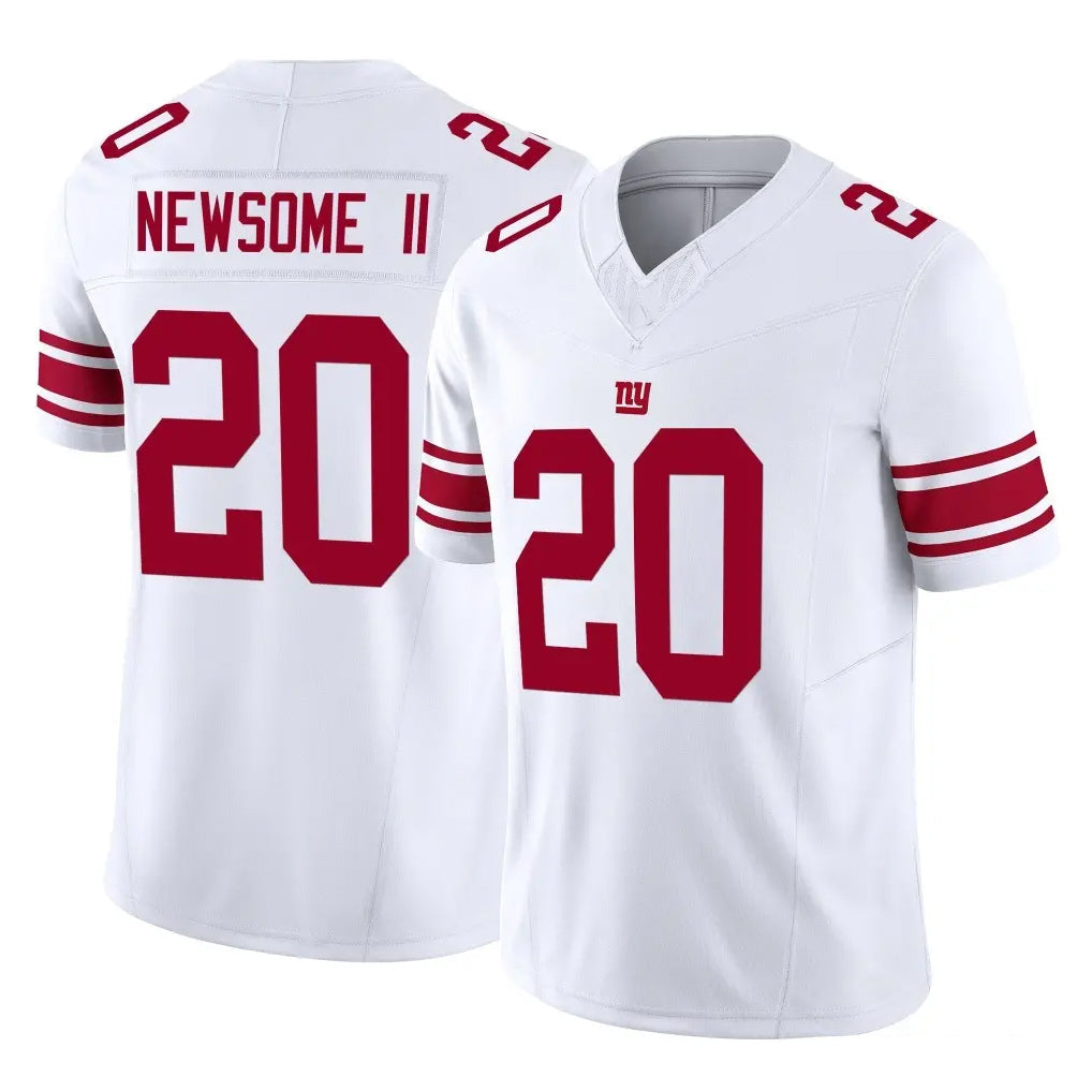 Johmsee NY.Giants #20 Greg Newsome II Player White Limited Vapor F.U.S.E. Home Game Stitched Jerseys