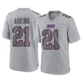 Johmsee NY.Giants #21 Paulson Adebo Player Gray Atmosphere Fashion Limited Game Stitched Jerseys