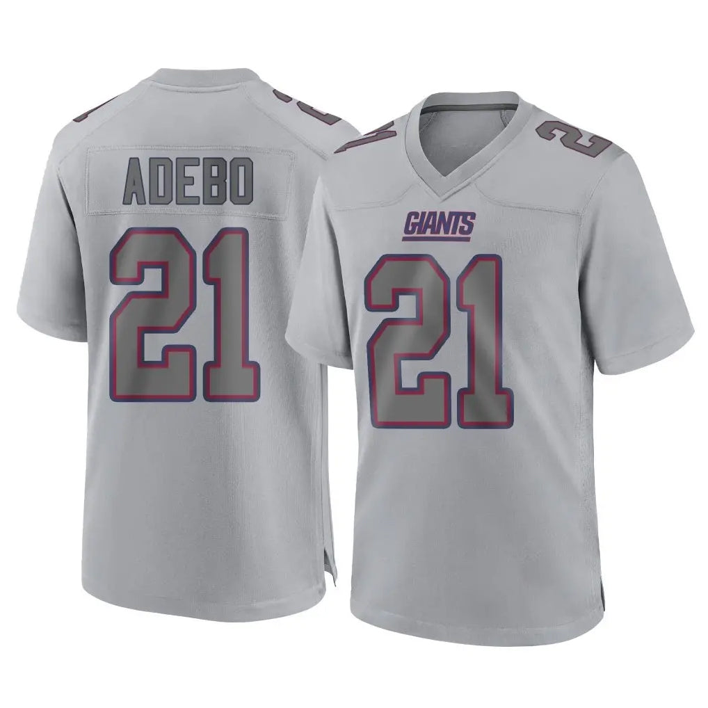Johmsee NY.Giants #21 Paulson Adebo Player Gray Atmosphere Fashion Limited Game Stitched Jerseys