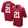 Johmsee NY.Giants #21 Paulson Adebo Player Red Home Game Stitched Jerseys