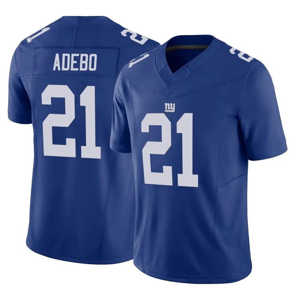Johmsee NY.Giants #21 Paulson Adebo Player Royal Limited Vapor F.U.S.E. Home Game Stitched Jerseys