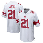Johmsee NY.Giants #21 Paulson Adebo Player White Home Game Stitched Jerseys