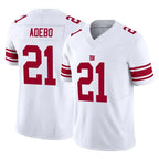 Johmsee NY.Giants #21 Paulson Adebo Player White Limited Vapor F.U.S.E. Home Game Stitched Jerseys