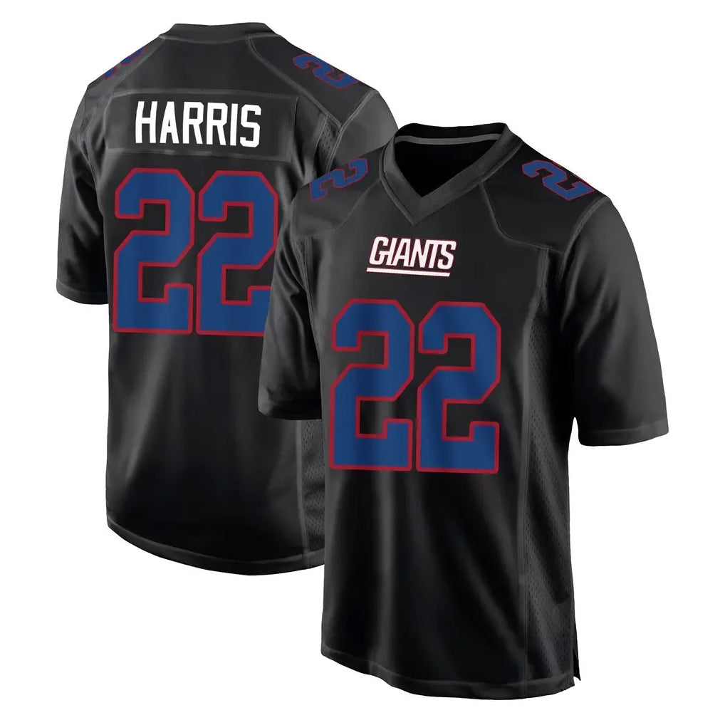 Johmsee NY.Giants #22 Najee Harris Player Carbon Fashion Limited Home Game Stitched Jerseys