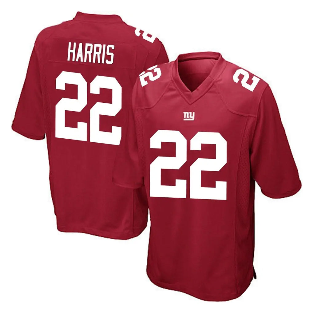 Johmsee NY.Giants #22 Najee Harris Player Red Home Game Stitched Jerseys
