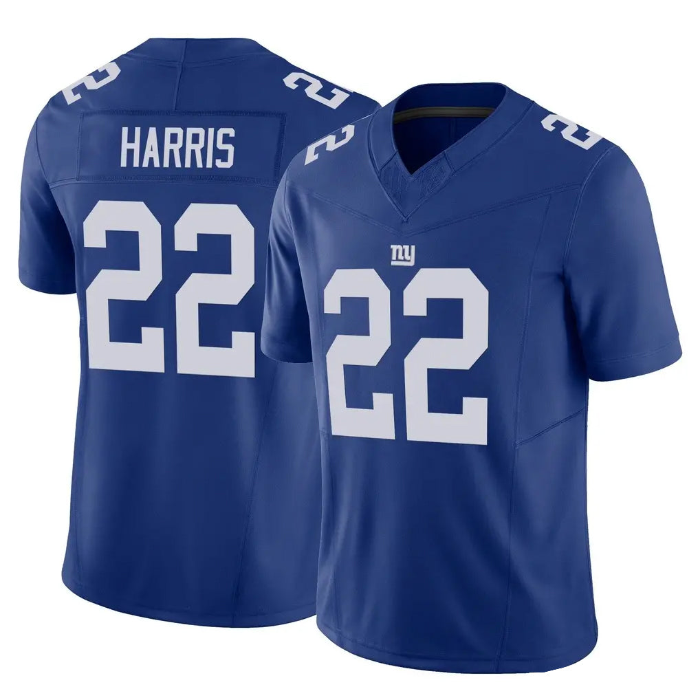 Johmsee NY.Giants #22 Najee Harris Player Royal Limited Vapor F.U.S.E. Home Game Stitched Jerseys