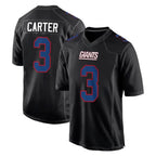 Johmsee NY.Giants #3 Abdul Carter Player Carbon Fashion Limited Home Game Stitched Jerseys