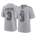 Johmsee NY.Giants #3 Abdul Carter Player Gray Atmosphere Fashion Limited Game Stitched Jerseys