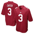 Johmsee NY.Giants #3 Abdul Carter Player Red Home Game Stitched Jerseys