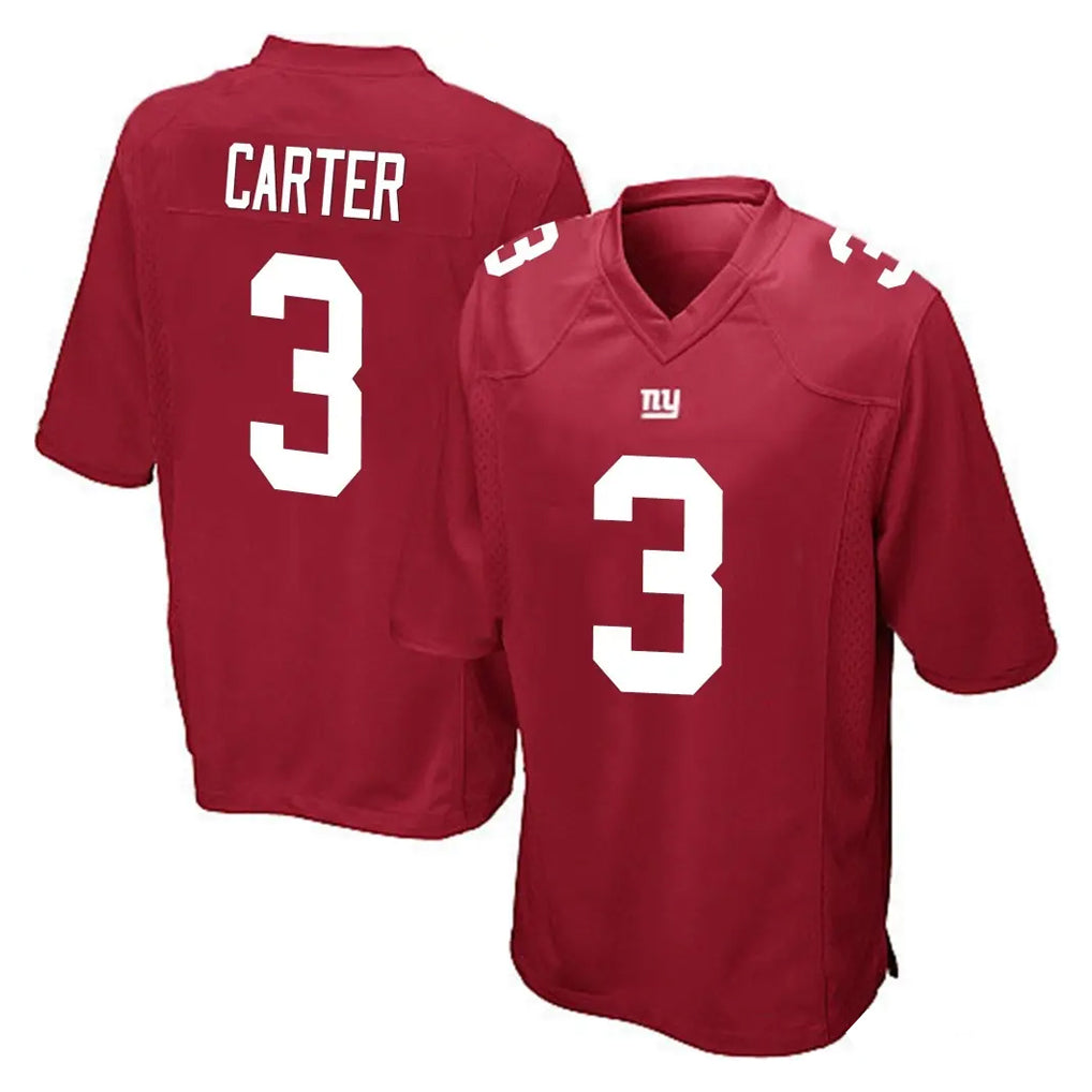 Johmsee NY.Giants #3 Abdul Carter Player Red Home Game Stitched Jerseys
