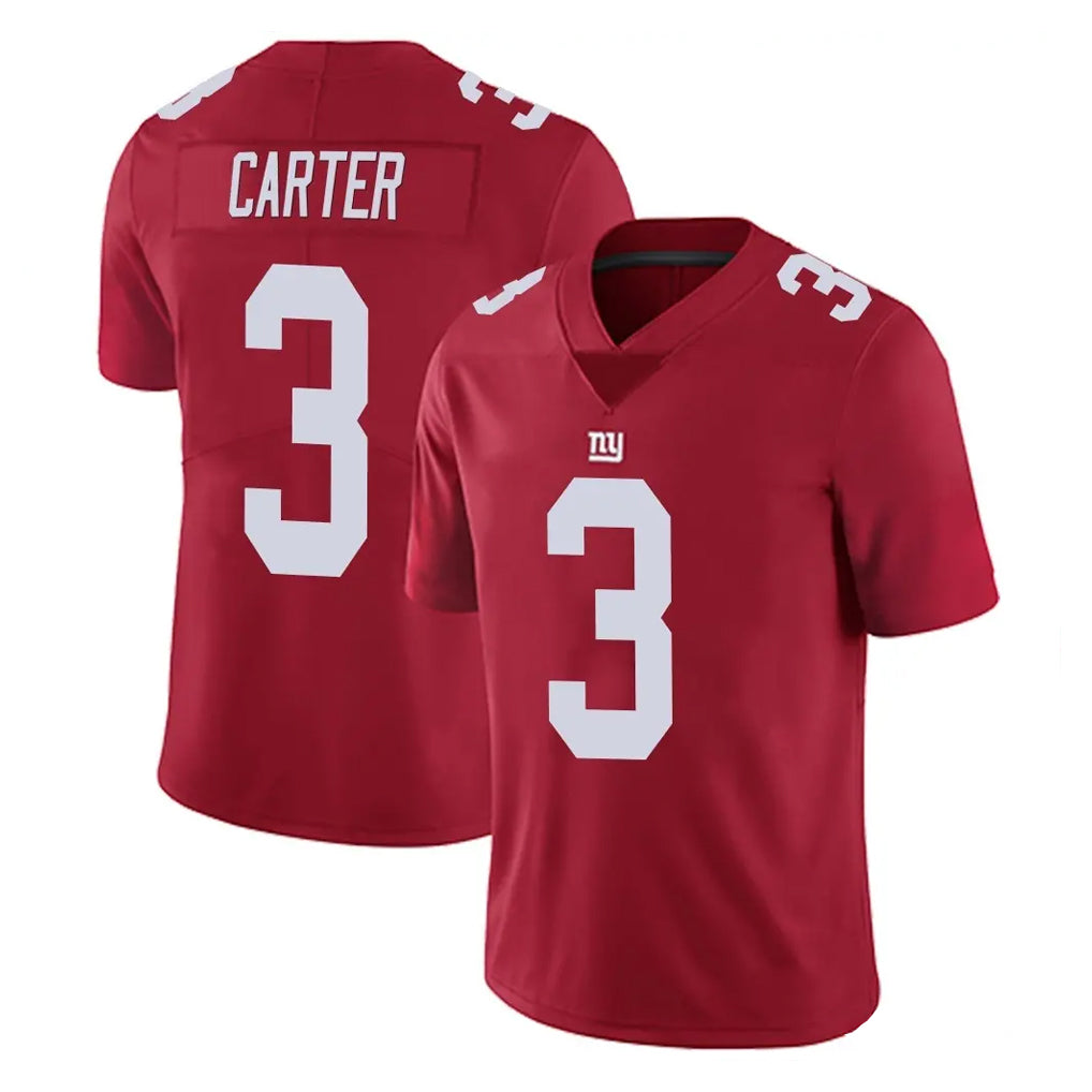 Johmsee NY.Giants #3 Abdul Carter Player Red Limited Vapor Untouchable Home Game Stitched Jerseys
