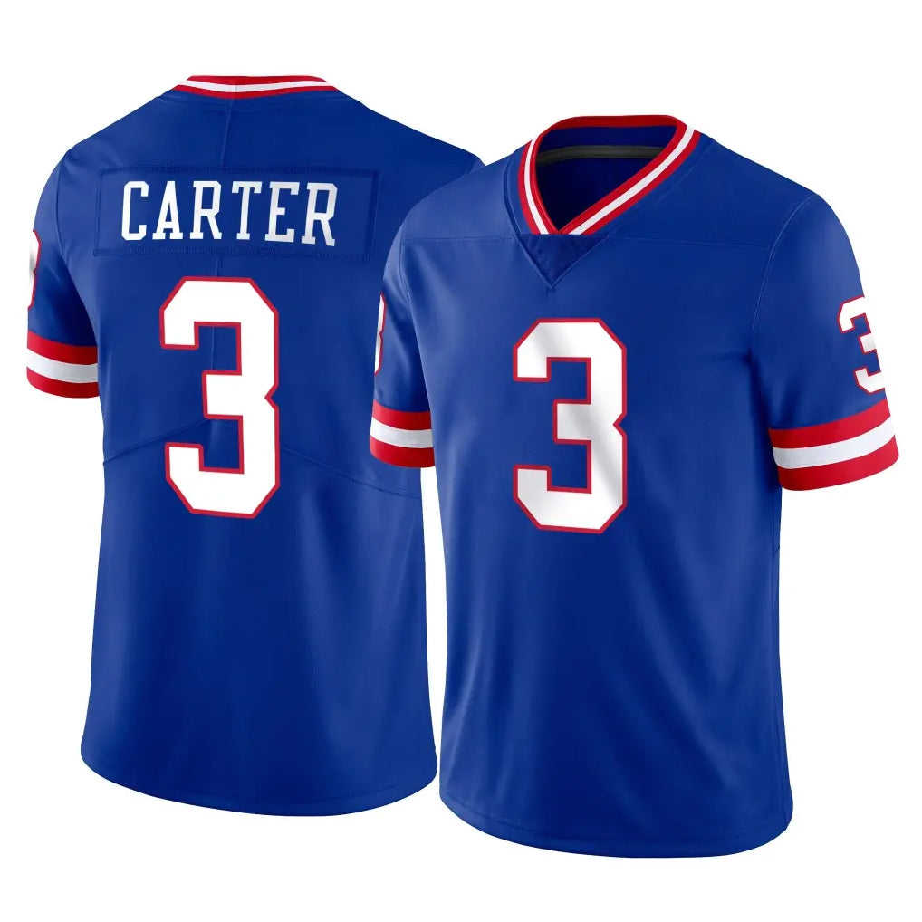 Johmsee NY.Giants #3 Abdul Carter Player Royal Classic Vapor Home Game Stitched Jerseys