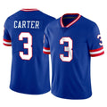 Johmsee NY.Giants #3 Abdul Carter Player Royal Classic Vapor Home Game Stitched Jerseys