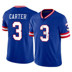 Johmsee NY.Giants #3 Abdul Carter Player Royal Classic Vapor Home Game Stitched Jerseys