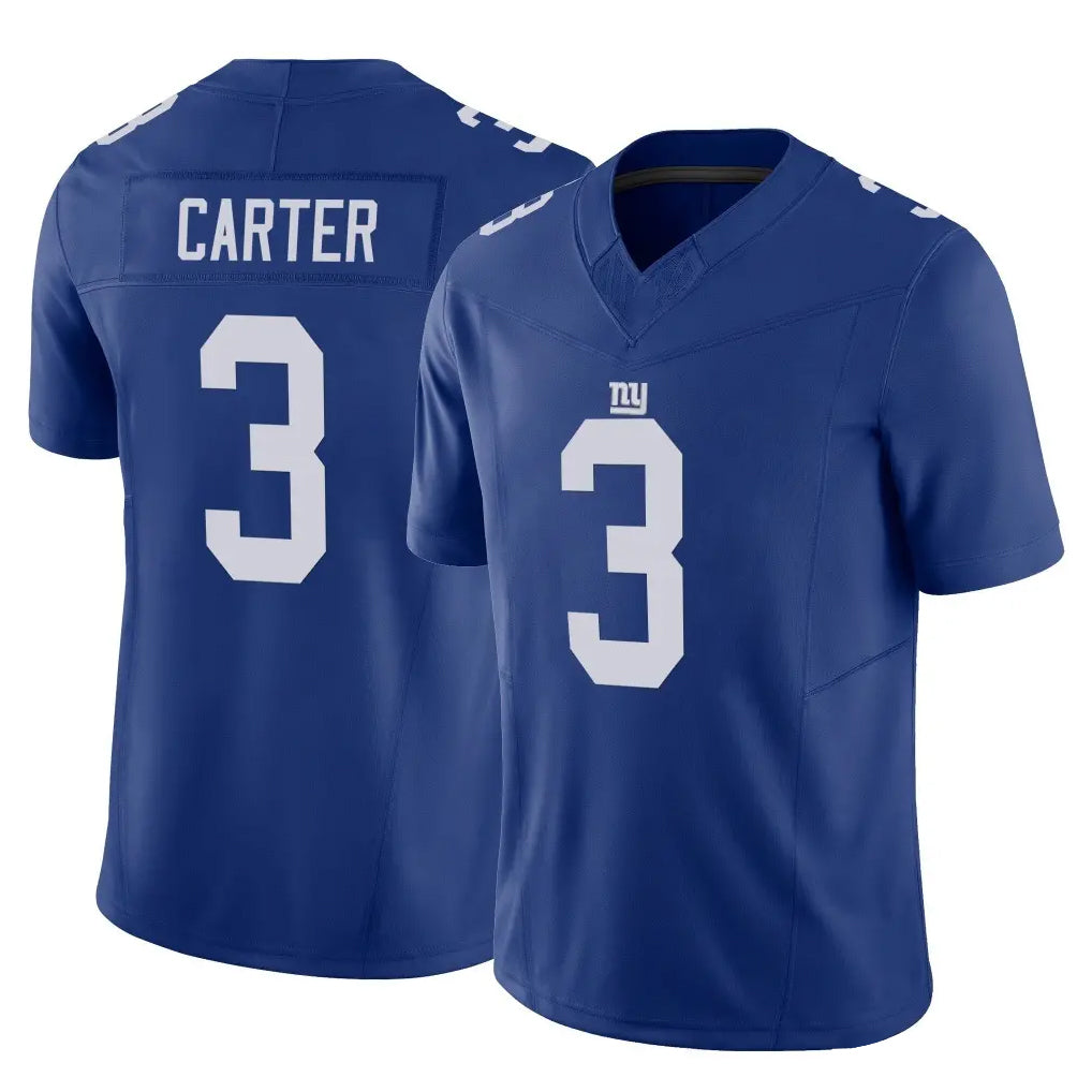 Johmsee NY.Giants #3 Abdul Carter Player Royal Limited Vapor F.U.S.E. Home Game Stitched Jerseys