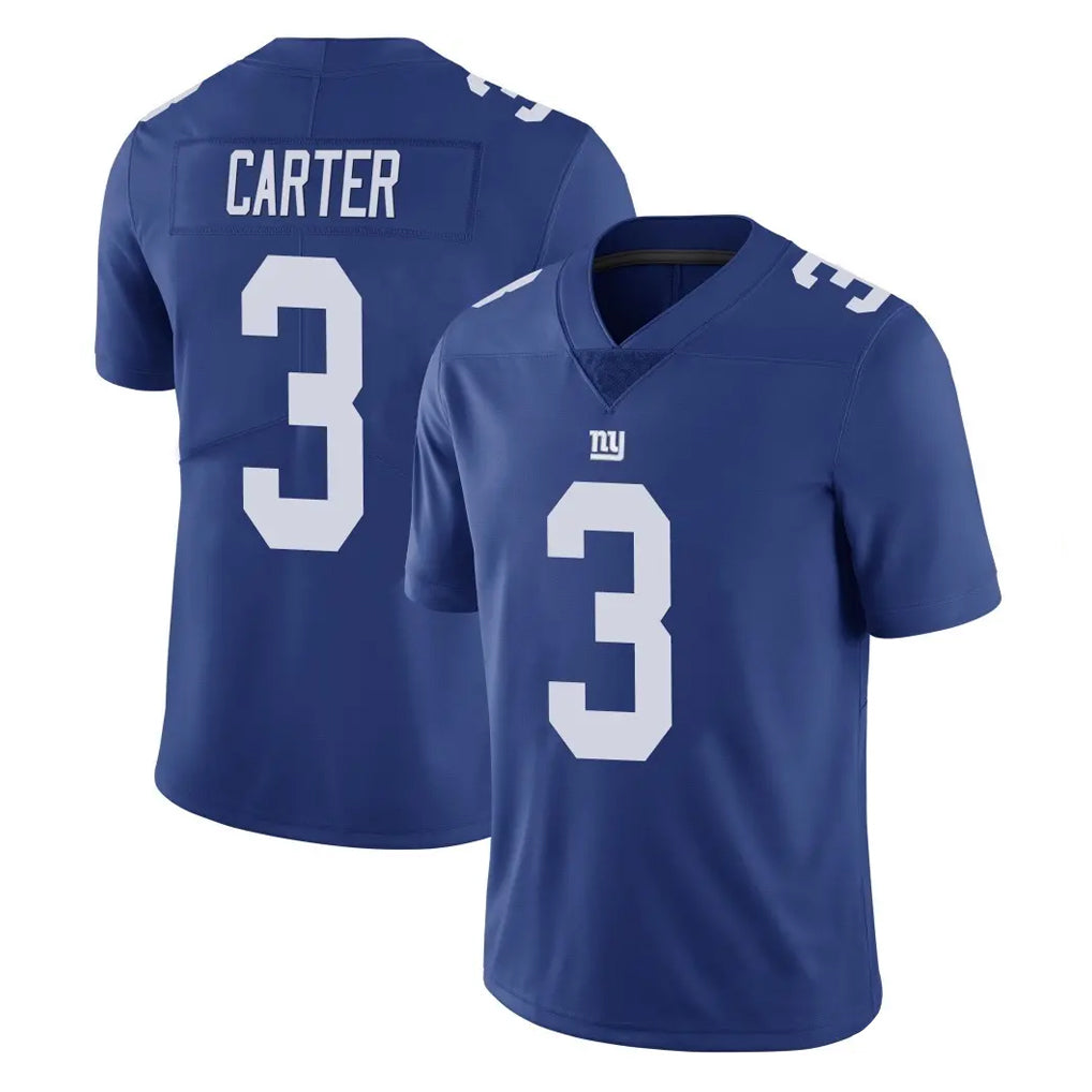 Johmsee NY.Giants #3 Abdul Carter Player Royal Limited Vapor Untouchable Home Game Stitched Jerseys