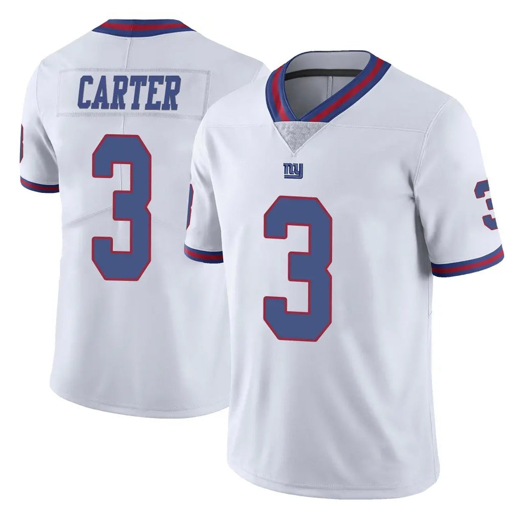 Johmsee NY.Giants #3 Abdul Carter Player White Color Rush Home Game Stitched Jerseys