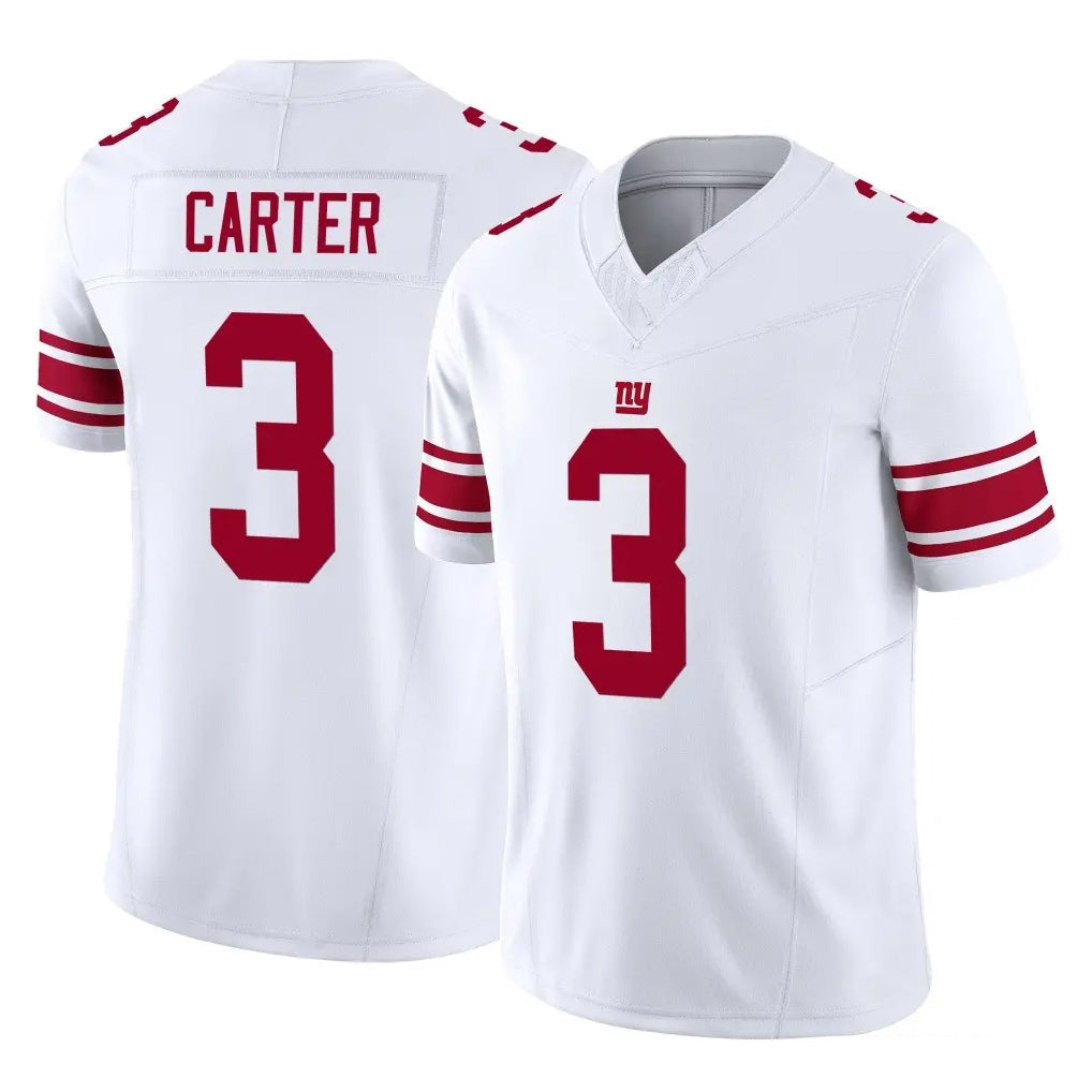 Johmsee NY.Giants #3 Abdul Carter Player White Limited Vapor F.U.S.E. Home Game Stitched Jerseys