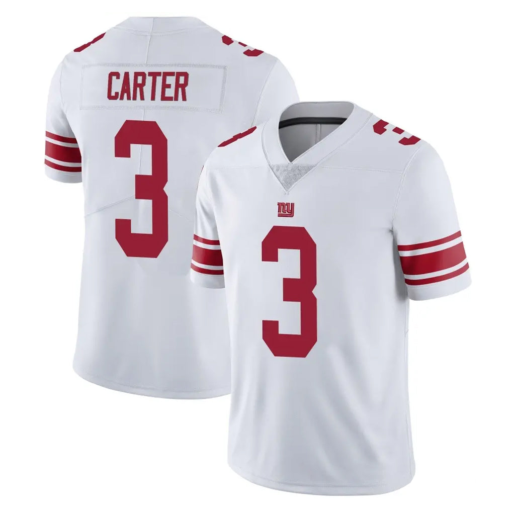 Johmsee NY.Giants #3 Abdul Carter Player White Limited Vapor Untouchable Home Game Stitched Jerseys