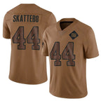 Johmsee NY.Giants #44 Cam Skattebo Player Brown Salute To Service Limited Stitched Jerseys