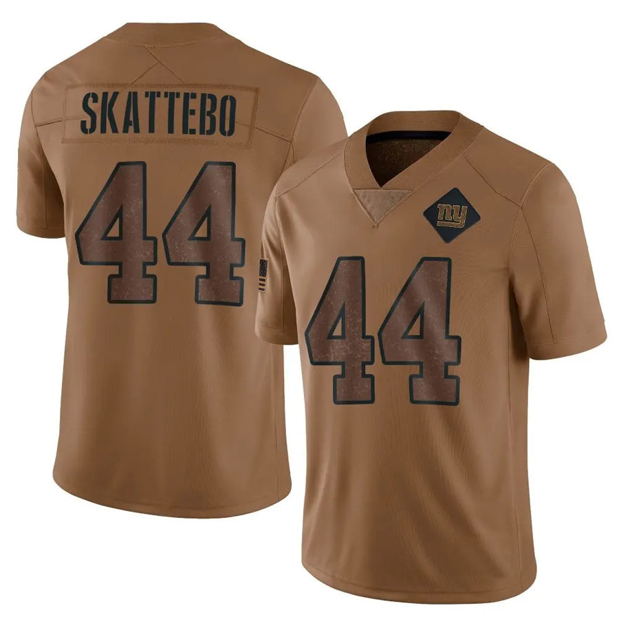 Johmsee NY.Giants #44 Cam Skattebo Player Brown Salute To Service Limited Stitched Jerseys