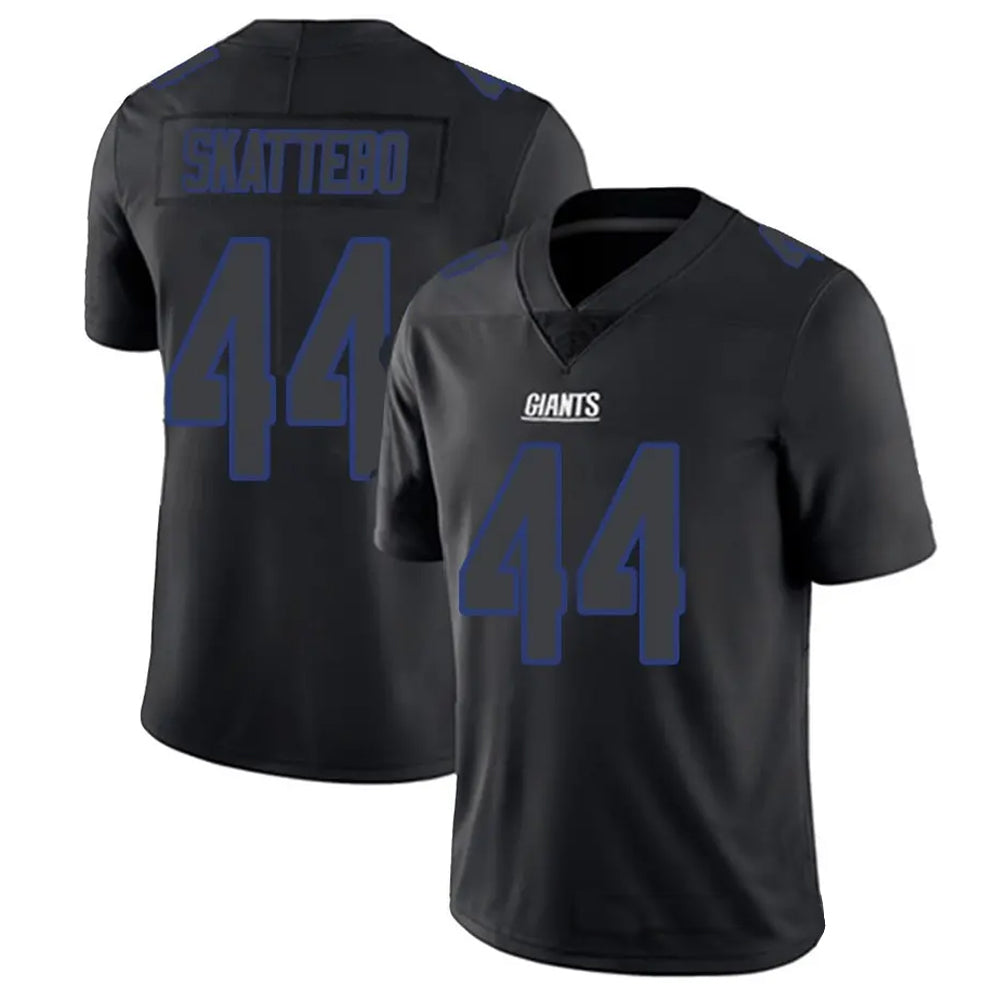 Johmsee NY.Giants #44 Cam Skattebo Player Limited Black Impact Stitched Jerseys
