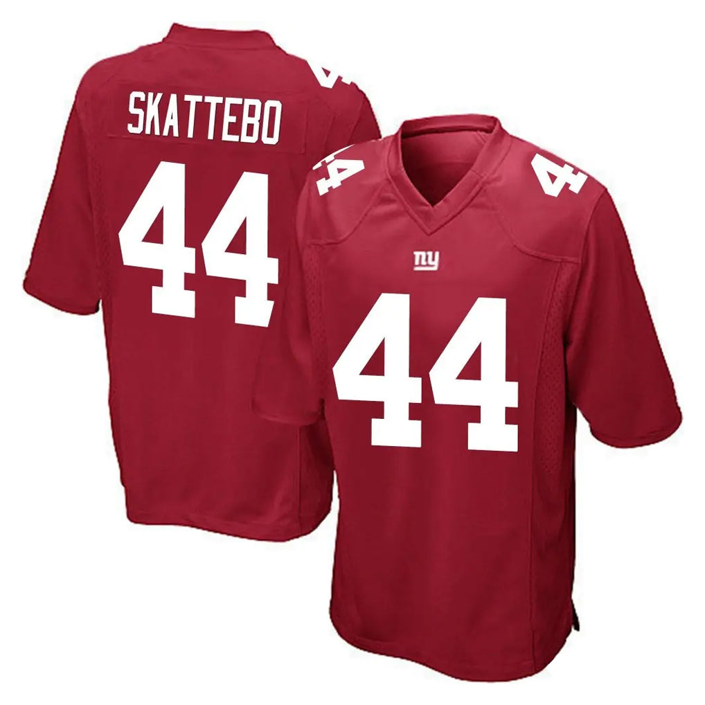 Johmsee NY.Giants #44 Cam Skattebo Player Red Home Game Stitched Jerseys