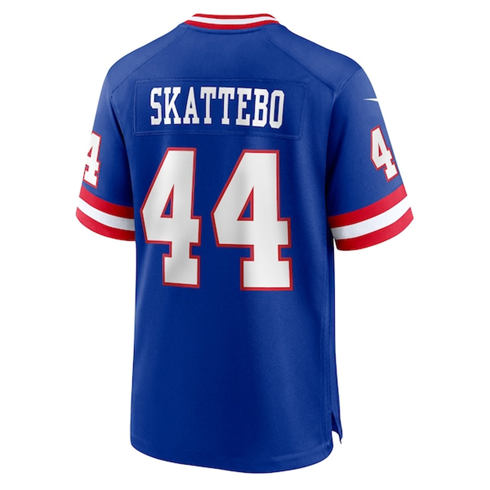 Johmsee NY.Giants #44 Cam Skattebo Player Royal Throwback Game Football Jerseys