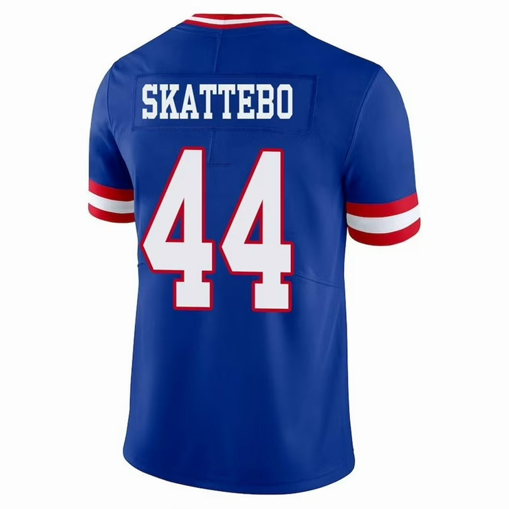 Johmsee NY.Giants #44 Cam Skattebo Player Royal Throwback Vapor Limited Football Jerseys