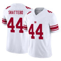 Johmsee NY.Giants #44 Cam Skattebo Player White Limited Vapor F.U.S.E. Home Game Stitched Jerseys