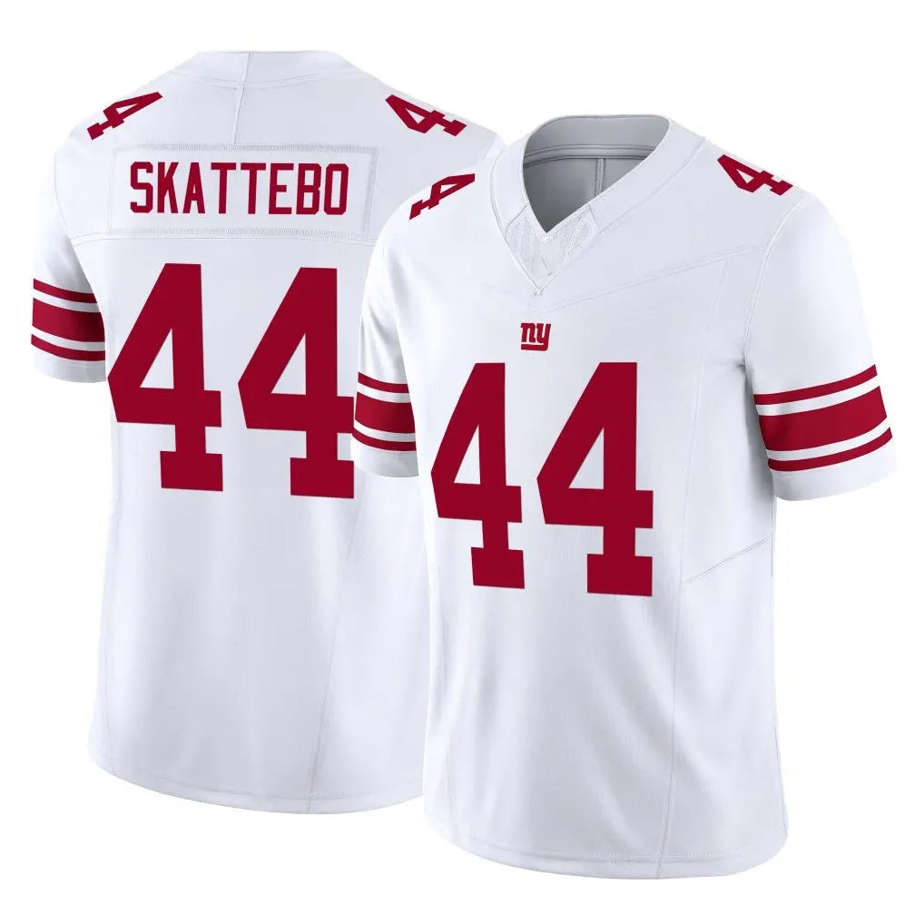 Johmsee NY.Giants #44 Cam Skattebo Player White Limited Vapor F.U.S.E. Home Game Stitched Jerseys