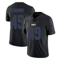 Johmsee NY.Giants #49 Tremaine Edmunds Player Black Impact Limited Home Game Stitched Jerseys