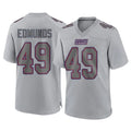 Johmsee NY.Giants #49 Tremaine Edmunds Player Gray Atmosphere Fashion Limited Game Stitched Jerseys