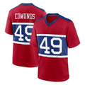 Johmsee NY.Giants #49 Tremaine Edmunds Player Red Century Home Game Stitched Jerseys