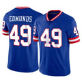 Johmsee NY.Giants #49 Tremaine Edmunds Player Royal Classic Vapor Home Game Stitched Jerseys