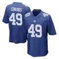 Johmsee NY.Giants #49 Tremaine Edmunds Player Royal Home Game Stitched Jerseys