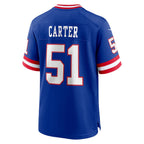 Johmsee NY.Giants #51 Abdul Carter Player Royal Home Game Stitched Jerseys
