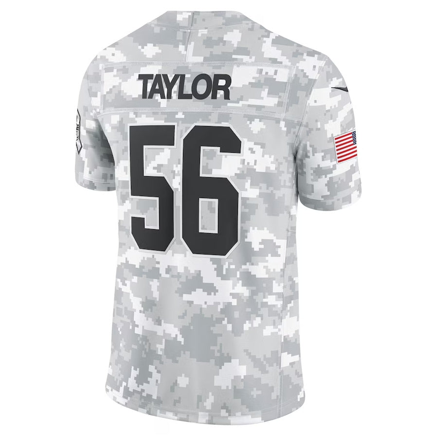 Johmsee NY.Giants #56 Lawrence Taylor Arctic Camo 2024 Salute to Service Retired Player Limited Stitched Jerseys